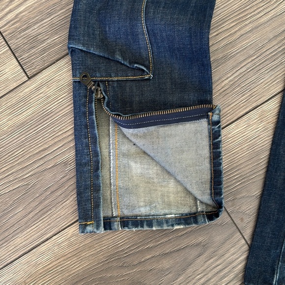 Engineered Dark Blue Denim Jeans size 2 funky cool - Picture 5 of 16